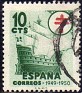 Spain 1949 Pro Tuberculous 10 CTS Green Edifil 1067. 1067 u. Uploaded by susofe